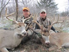Bob and Eric with their Kansas bucks